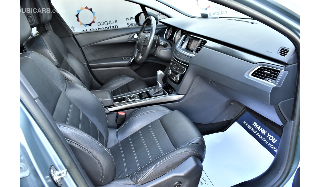 Peugeot 508 1.6L TURBO ALLURE 2015 MODEL GCC SPECS