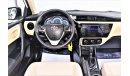 Toyota Corolla AED 862 PM | 1.6L SE GCC DEALER WARRANTY