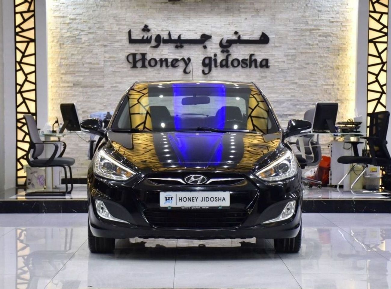 هيونداي أكسنت EXCELLENT DEAL for our Hyundai Accent 1.6L ( 2014 Model ) in Black Color GCC Specs