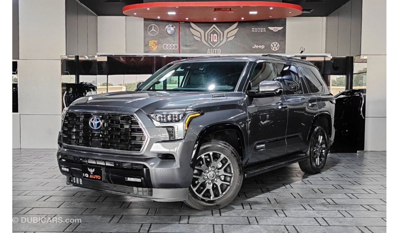 تويوتا سيكويا 5,500 P.M 2023 TOYOTA SEQUOIA PLATINUM iFORCE MAX HYBRID 437 HP | 7 SEATS | AMERICAN CLEAN TITTLE