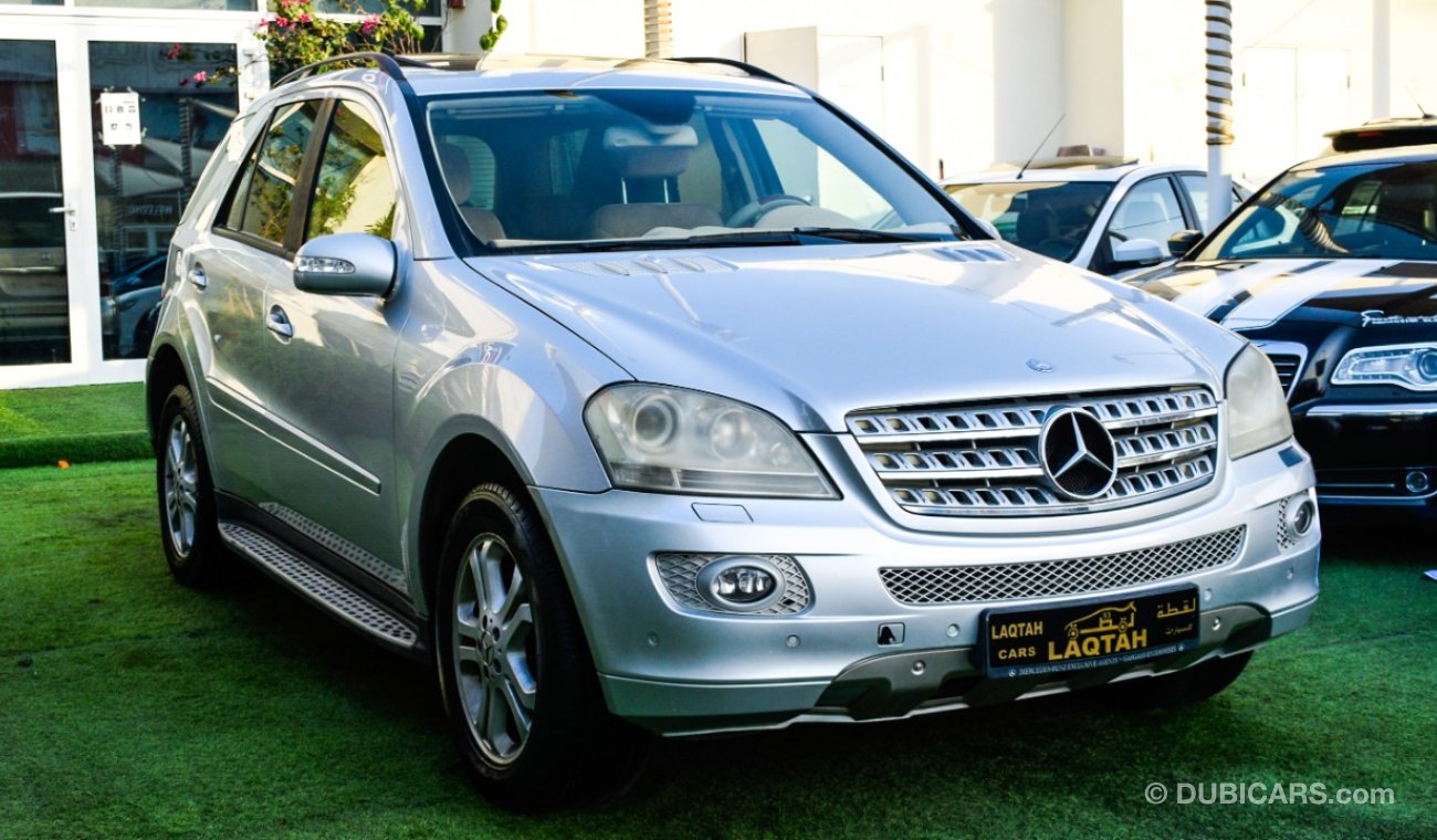 مرسيدس بنز ML 350 خليجى - رقم  واحد - فتحة  - جلد - حساسات - رنجات - خشب - جناح خلفى بحالة ممتازة لاتحتاج لمصاريف