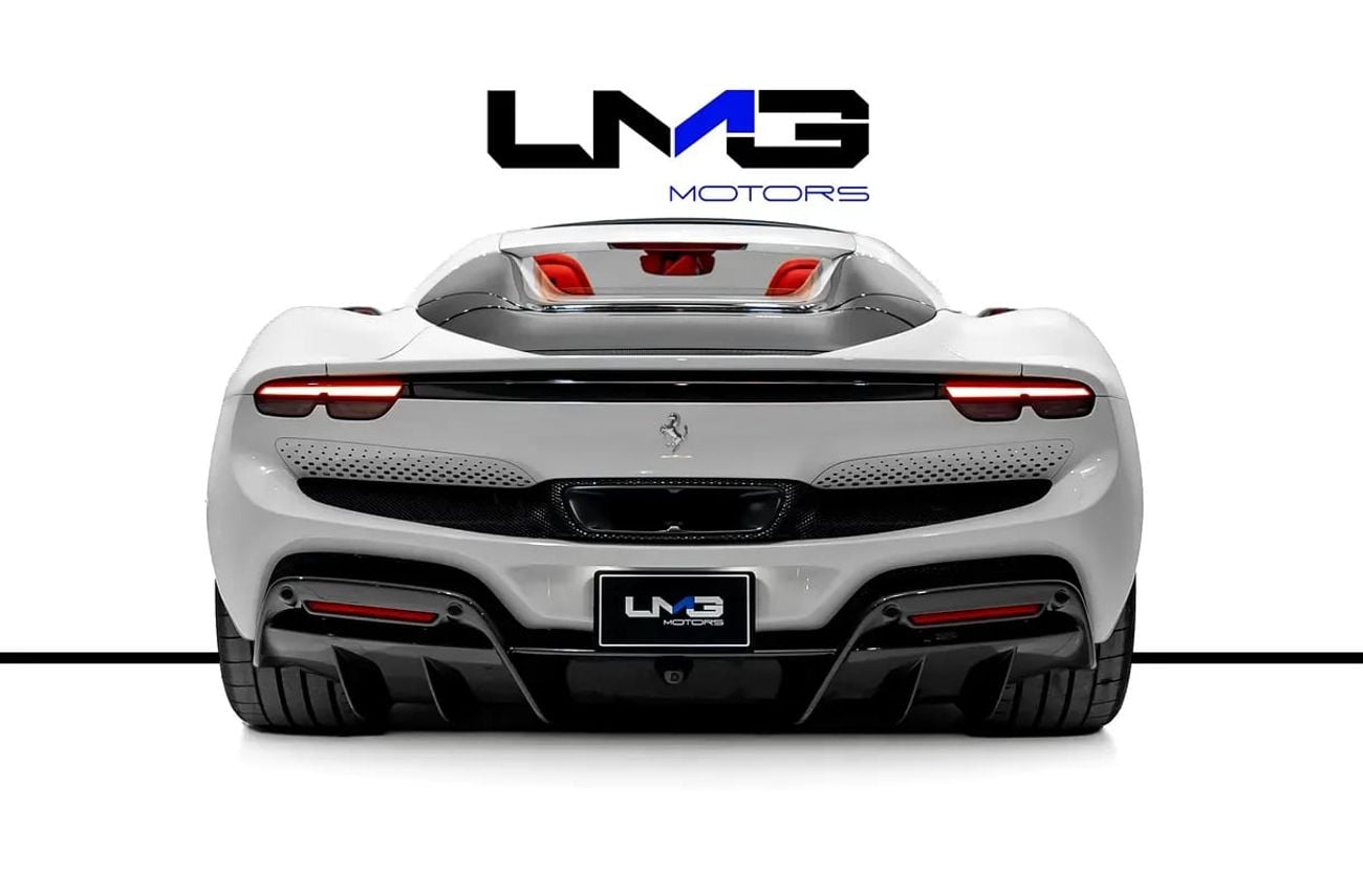 Ferrari 296 GTS CARBON FIBRE FRONT SPOILER | LIFT SYSTEM | COLOURED SPECIAL STITCHING