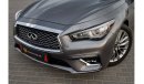 Infiniti Q50 Luxe V6 | 2,056 P.M  | 0% Downpayment | Infiniti Warranty!