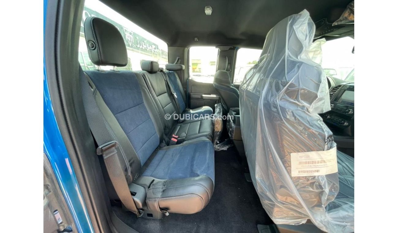 Ford F 150 FORD F150 RAPTOR SUPER CAB 3.5L, PETROL, 4WD, MODEL 2021, BLUE EXTERIOR WITH BLUE & BLACK LEATHER IN