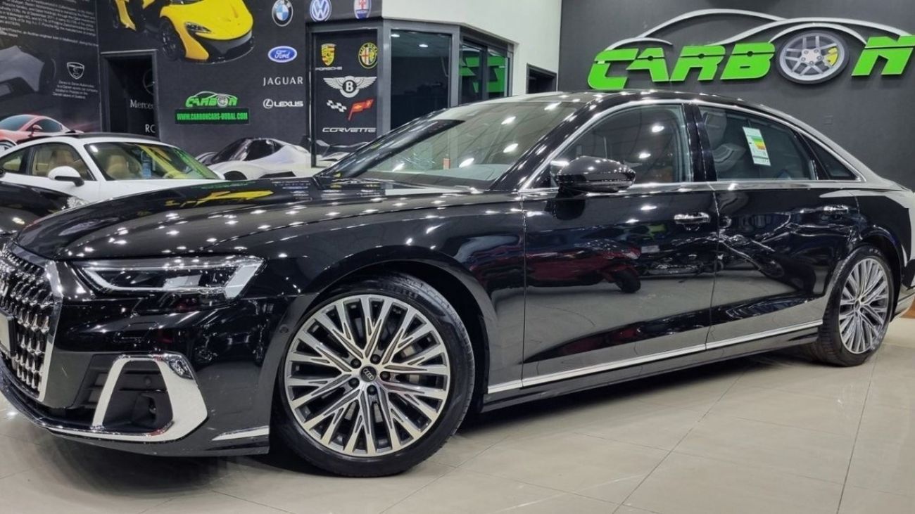 Audi A8 AUDI A8L 55TFSI GCC 2023 IN IMMACULATE CONDITION (WARRANTY+SERVICE CONTRACT FROM OFFICIAL DEALER)