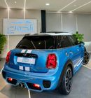 Mini Cooper S AMAZING BLUE MINI COOPER S ** JCW ** || TOP OF THE RANGE || GCC || RED , BLACK INTERIOR