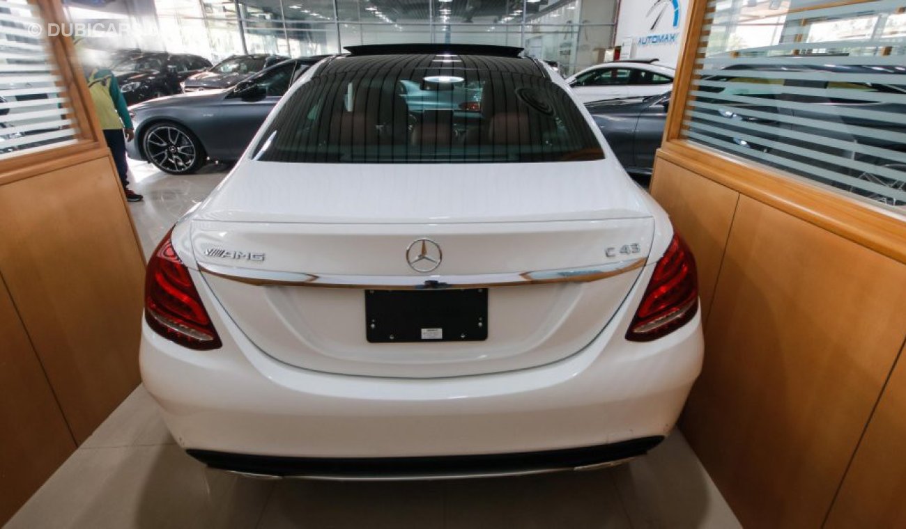 Mercedes-Benz C 43 AMG 2018, 4MATIC, V6 Biturbo, GCC with 2 Years Unlimited Mileage Dealer Warranty