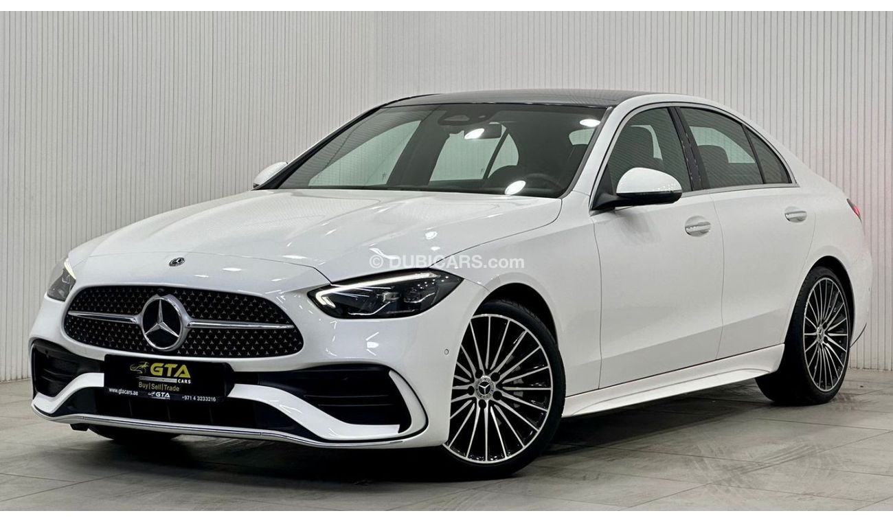 Mercedes-Benz C 200 2022 Mercedes Benz C200 AMG, May 2027 Mercedes Warranty & Service Pack, Full Options, Low Kms, GCC