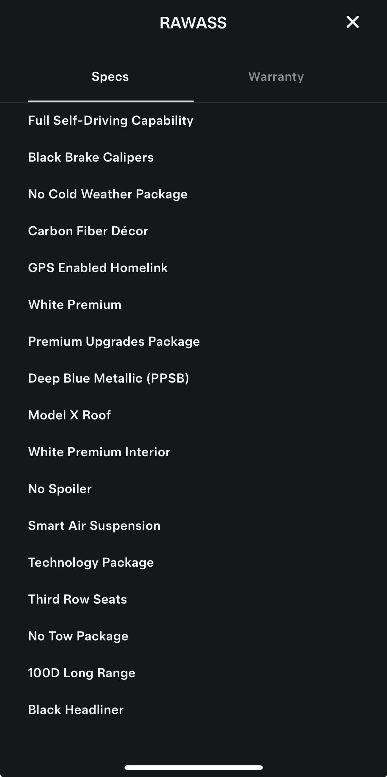 تسلا موديل اكس