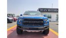 فورد F 150 FORD F150 RAPTOR SUPER CAB 3.5L ، بنزين ، 4WD ، موديل 2021 ، خارجي أزرق مع جلد داخلي أزرق وأسود ، لل