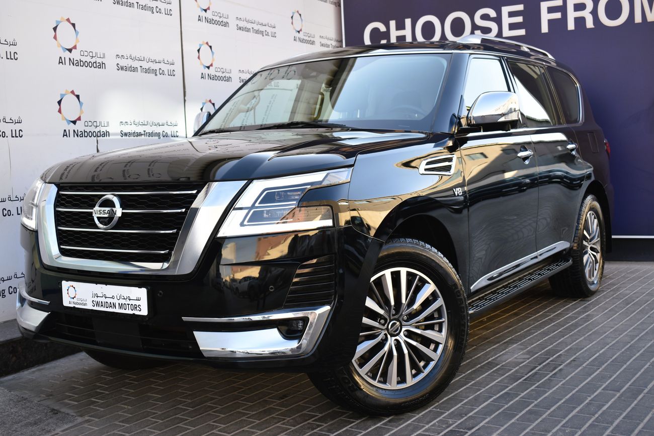 نيسان باترول AED 3359 PM | 5.6L LE PLATINUM V8 4WD GCC DEALER WARRANTY