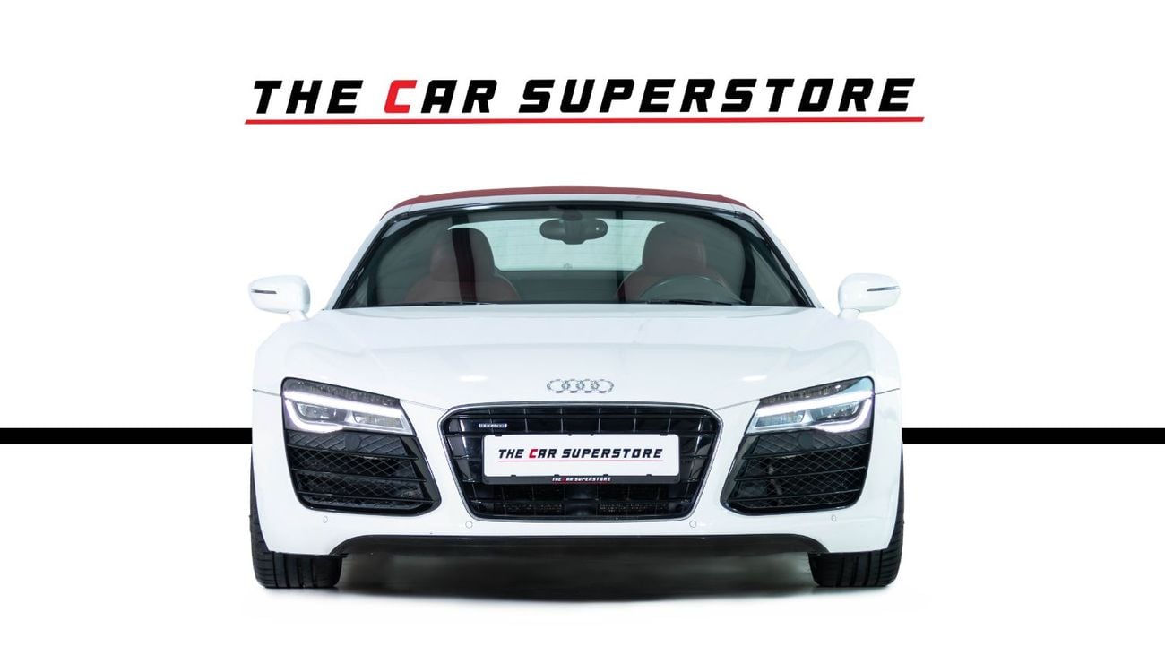 Audi R8 Spyder FSI 4.2L (430 HP) GCC-V8 Naturally Aspirated-Red Interior-Bang Olufsen Sound System