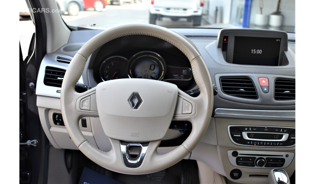 Renault Fluence 2.0L LE 2017 GCC LEATHER SUNROOF