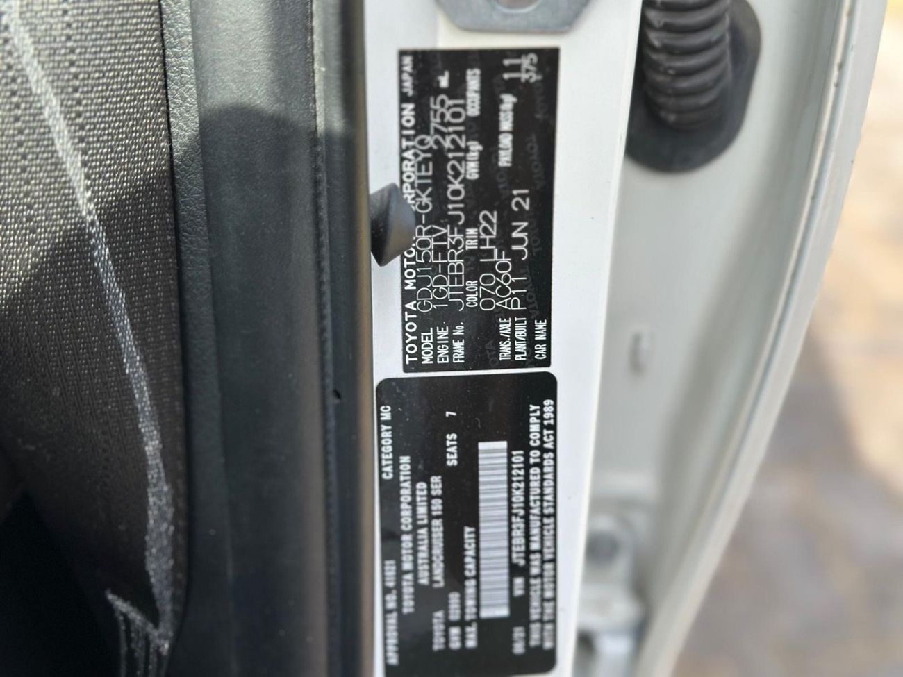 Toyota Prado Kakadu export from Australia