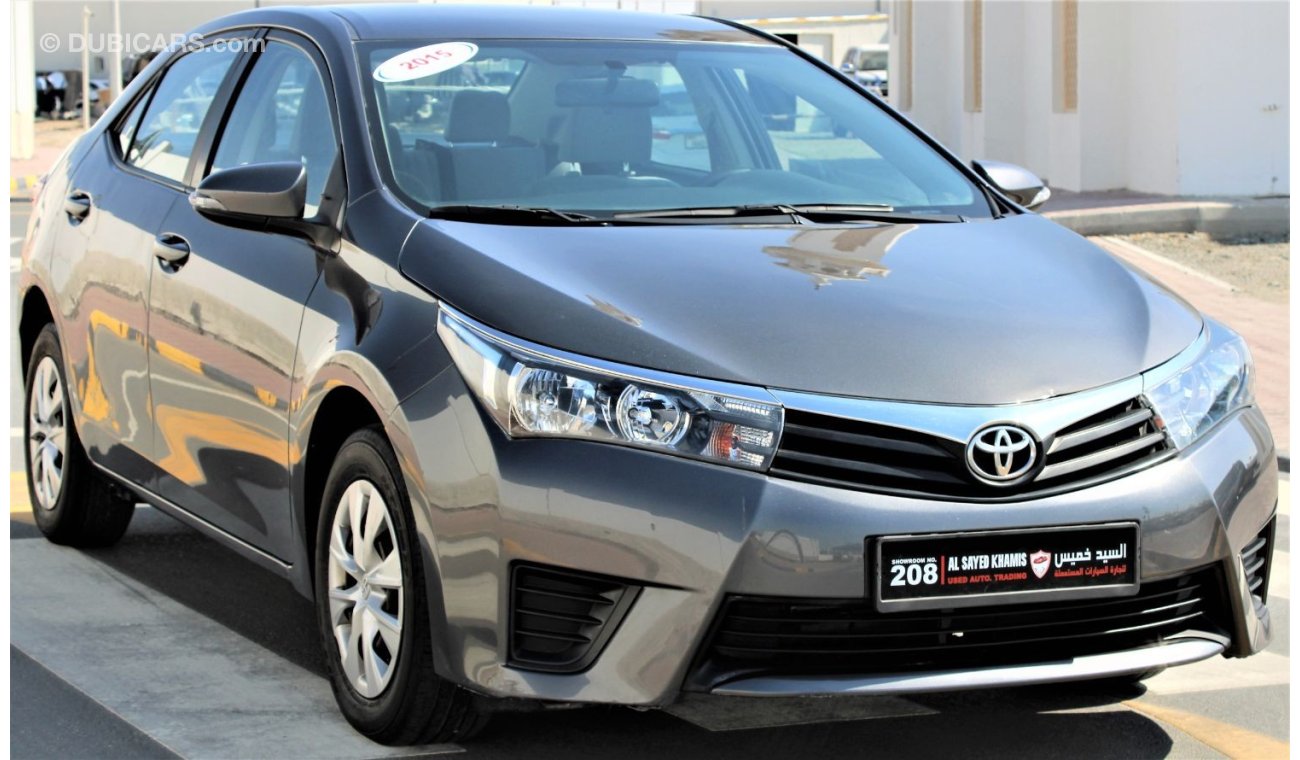 Toyota Corolla Toyota Corolla 2015 GCC 1.6 in excellent condition without accidents, very clean from inside and out