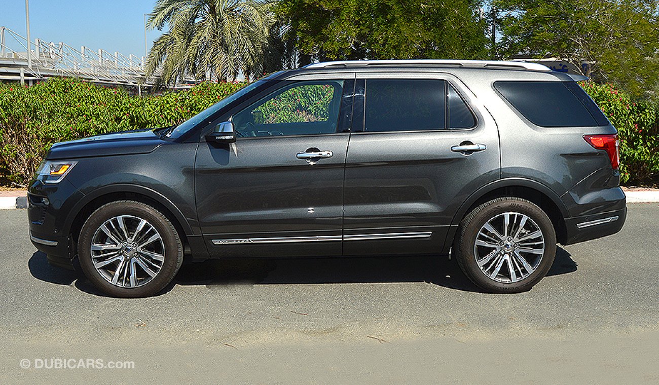 Ford Explorer Platinum Luxury Edition Ecoboost 4WD, 3.5-V6 GCC, 0km w/ 3Years or 100K km WTY  + 3 Years Service