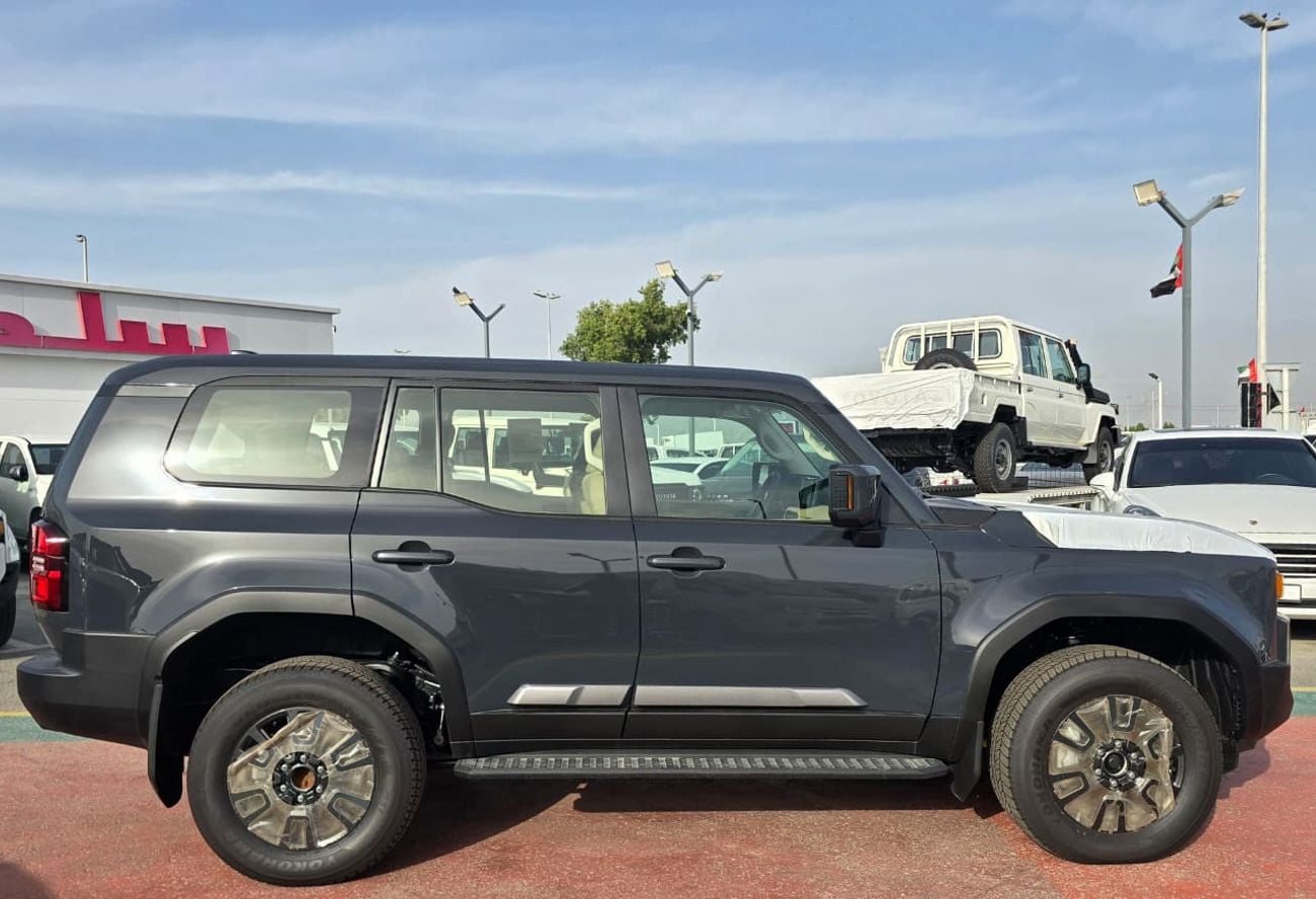 تويوتا برادو Toyota land Cruiser prado  MID 2.4l petrol Turbo A/T SUV 4WD  grey color 2026 model
