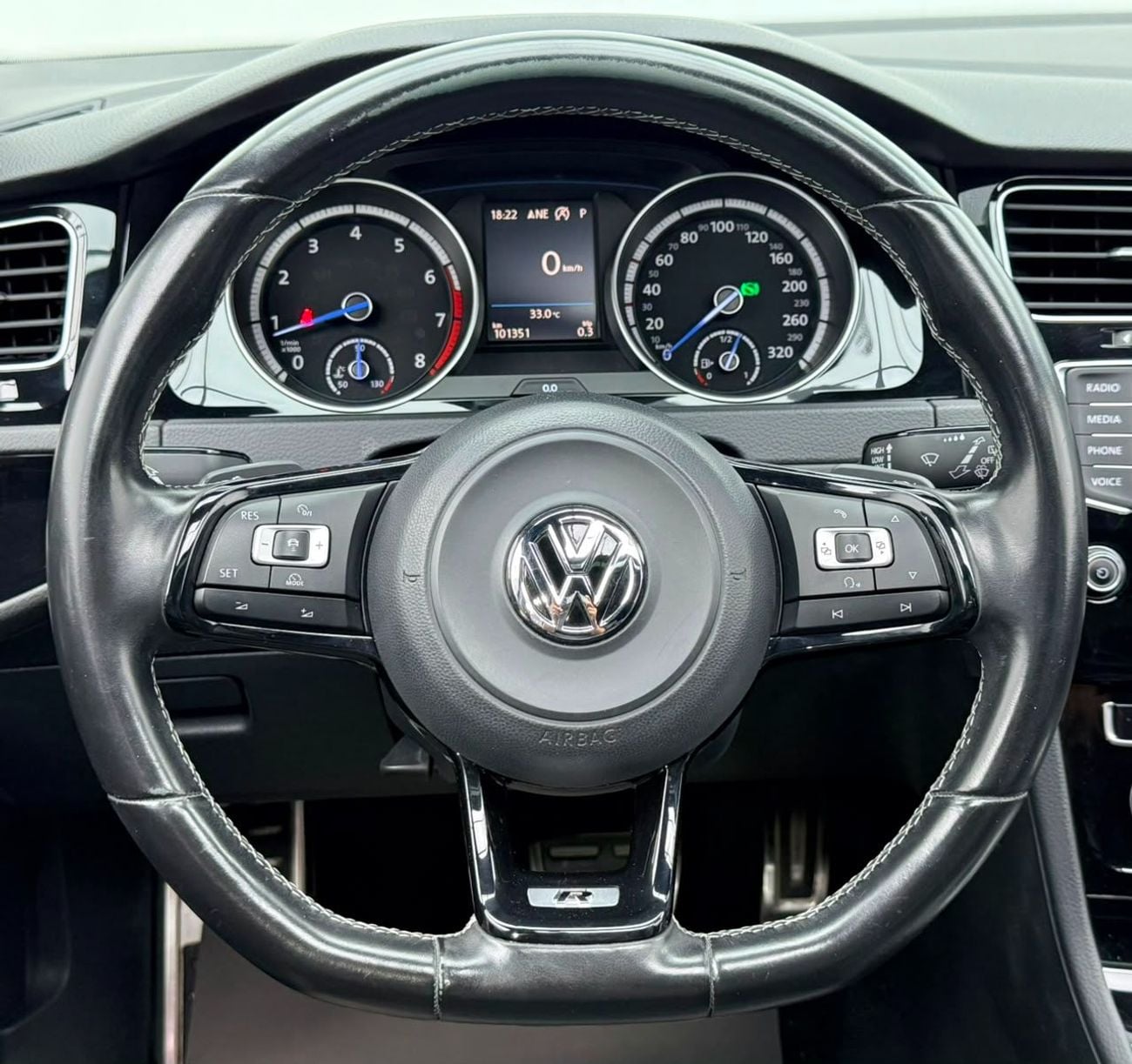 Volkswagen Golf 2017 Volkswagen Golf R, Full Service History, Stage 1 Upgrade, Fully Loaded, GCC