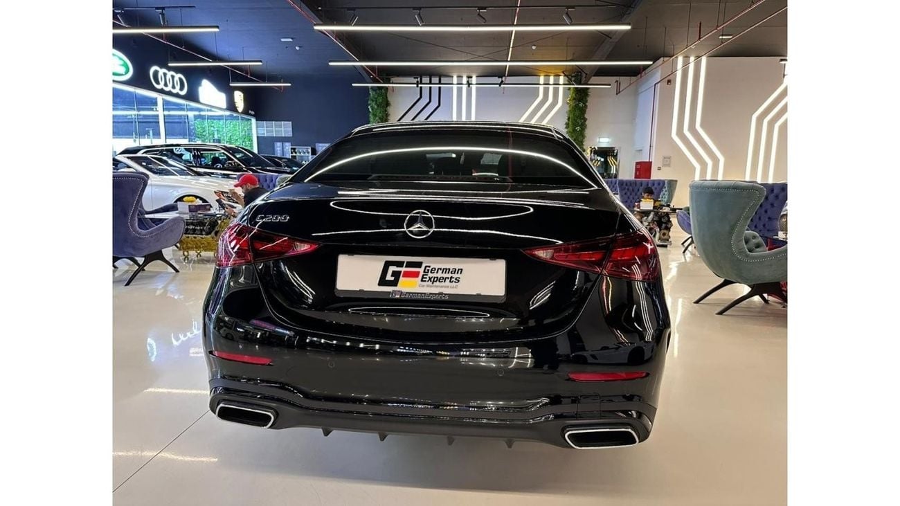 مرسيدس بنز C 200 C200 Premium Plus (Red and Black Interior) | 2024 GCC 0km | DEALER WARRANTY