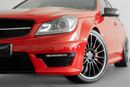 Mercedes-Benz C 63 AMG Std 2013 Mercedes-Benz C63 AMG Performance Pack / Full-Service History