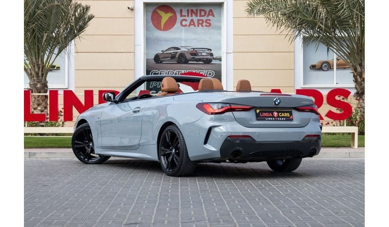 BMW 420i M Sport 2.0L BMW 420i M-Sport Convertible 2022 GCC under Agency Warranty and Service Contract with F