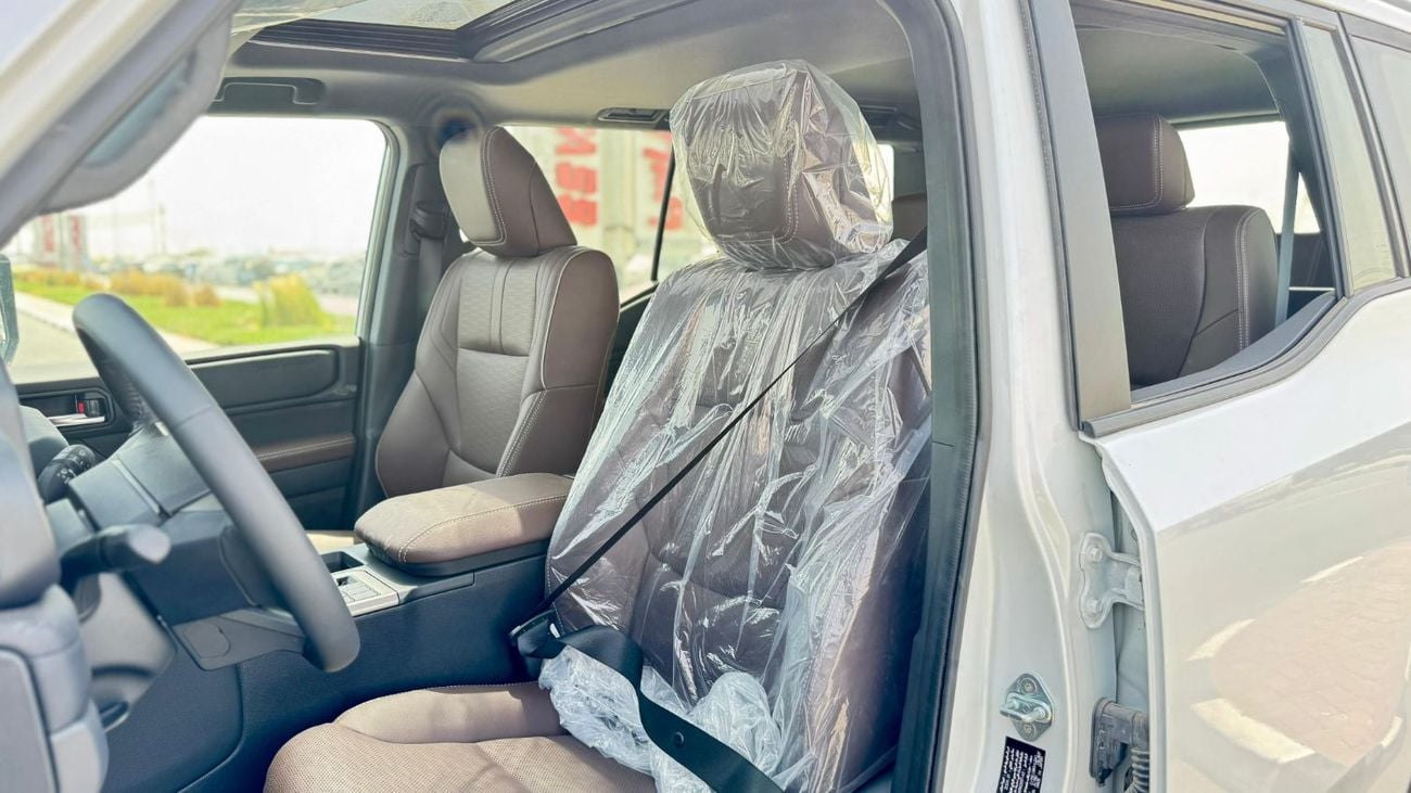 تويوتا برادو Toyota Prado 2024, petrol engine 2.4L 7seats Automatic gear,white colour 2