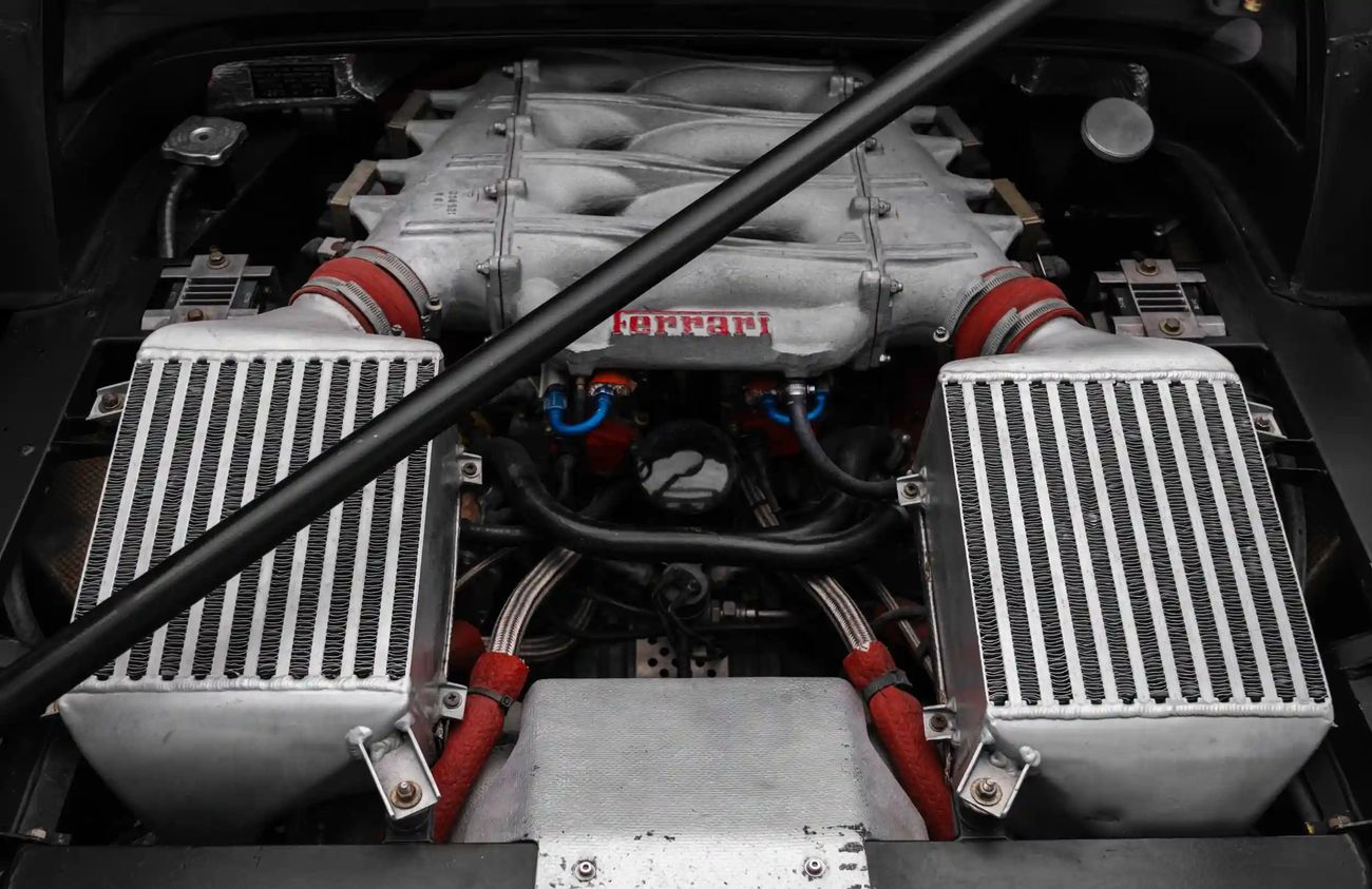 Ferrari F40 2.9L V-8 Twin-Turbocharged Engine