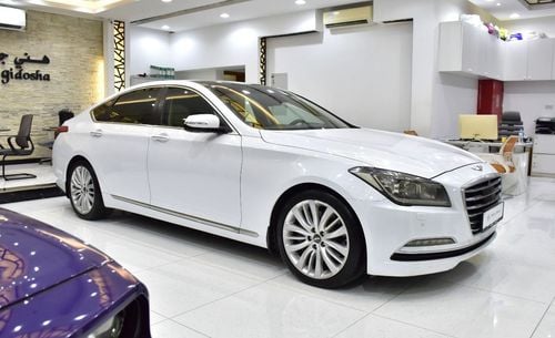 هيونداي جينيسس بلاتينيوم EXCELLENT DEAL for our Hyundai Genesis 3.8 ( 2016 Model ) in White Color GCC Specs
