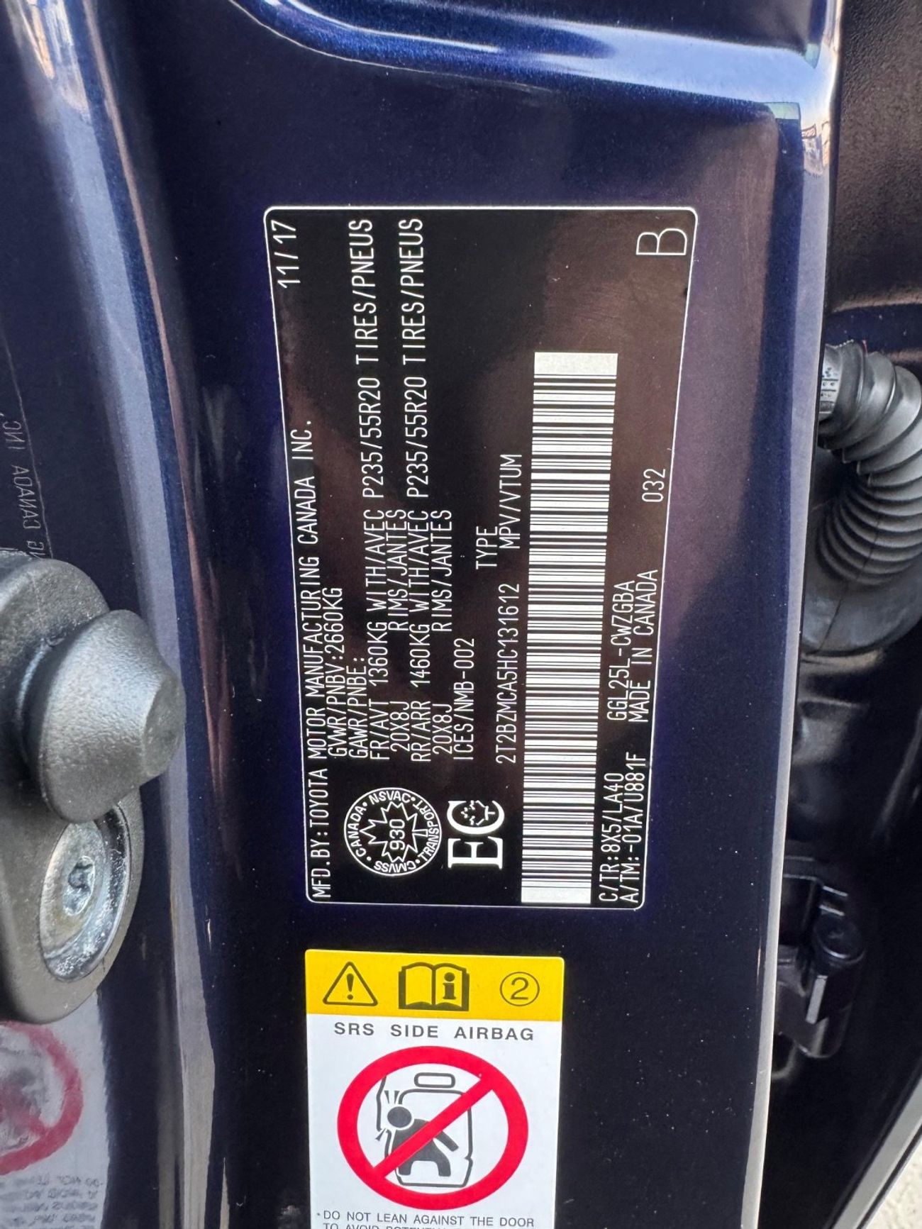 لكزس RX 350 2017 LEXURY EDITION LIMITED MOONROOF 3.5/ AWD FULL OPTION CANADA SPEC