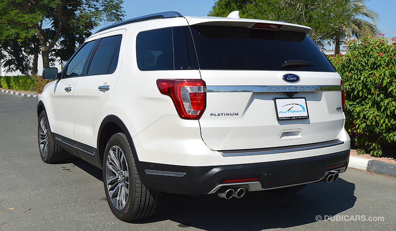 Ford Explorer Platinum Luxury Edition Ecoboost 4WD, 3.5-V6 GCC, 0km w/ 3 Years or 100K km WTY  + 3 Years Service