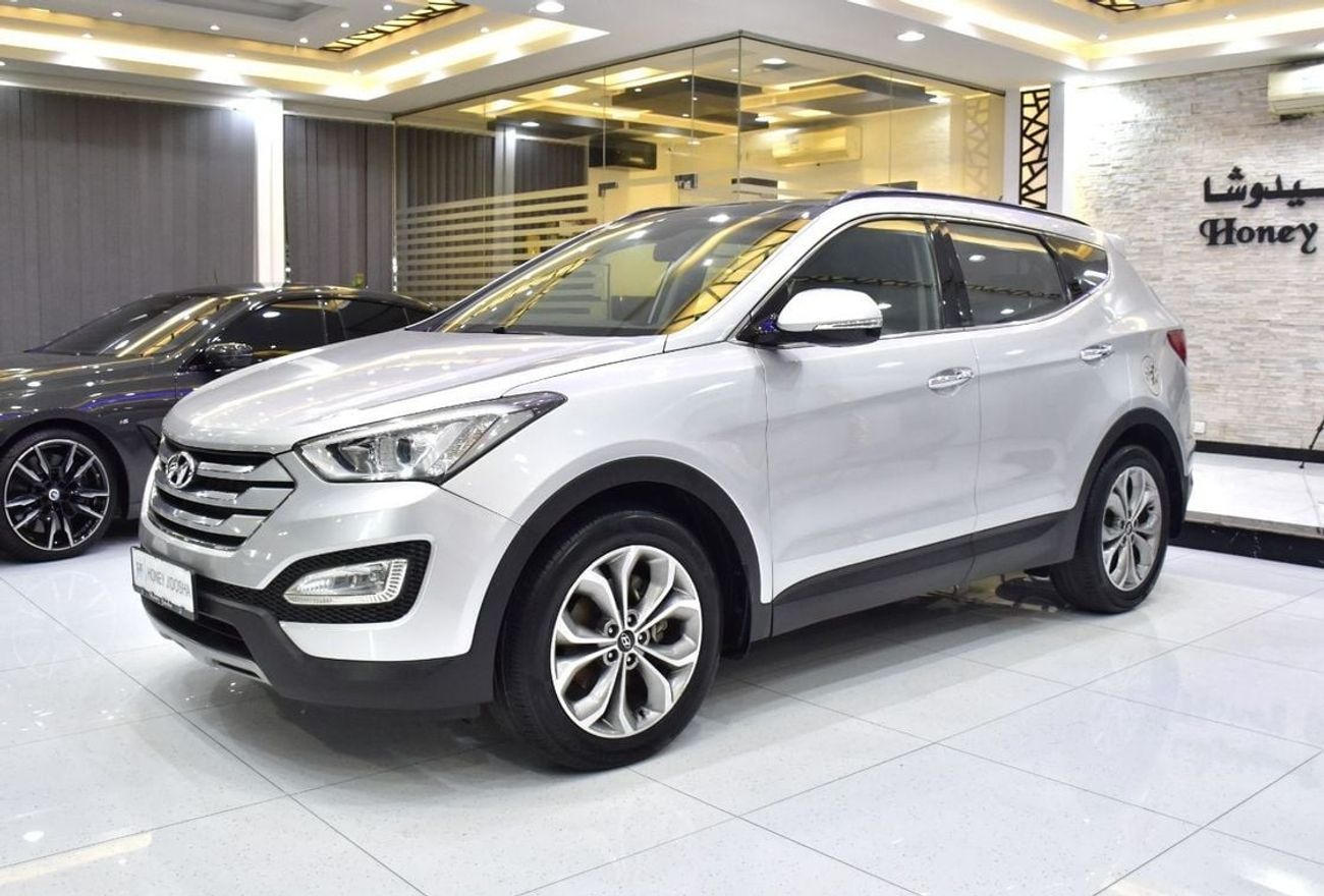 Hyundai Santa Fe EXCELLENT DEAL for our Hyundai SantaFe 4WD V6 ( 2016 Model ) in Silver Color GCC Specs