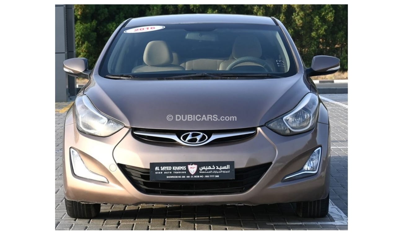 هيونداي إلانترا هيونداي النترا 2016 خليجي بحالة ممتازة بدون حوادث