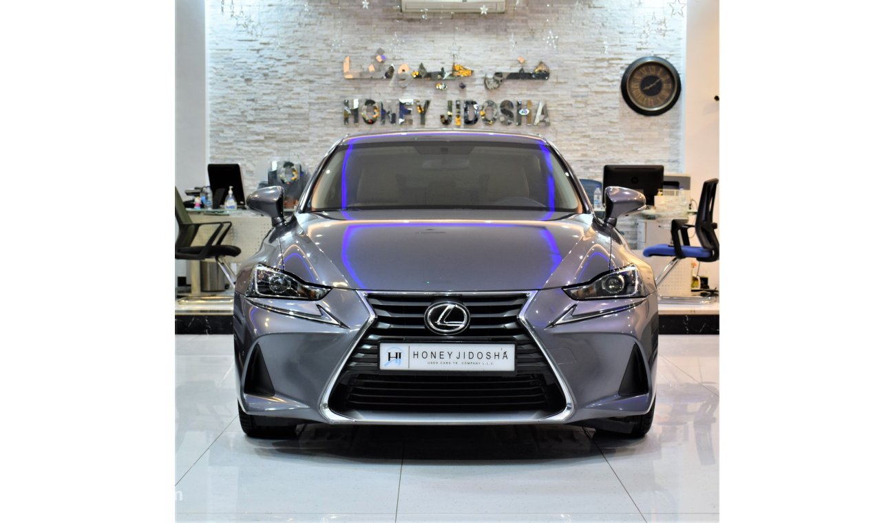 Lexus IS300 ORIGINAL PAINT ( صبغ وكاله ) AGENCY WARRANTY! Lexus IS 300 2019 Model!! in Grey Color! GCC Specs