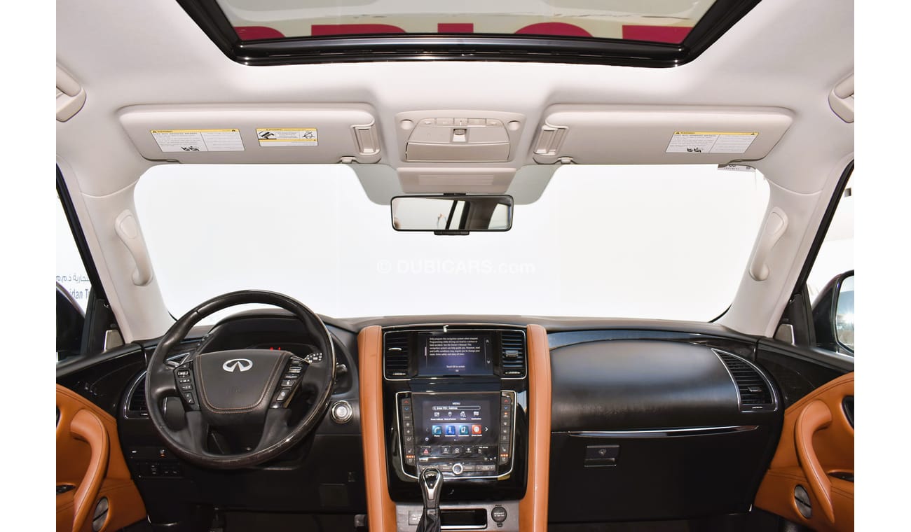 إنفينيتي QX80 AED 3359 PM | LUXURY 5.6L V8 4WD GCC DEALER WARRANTY