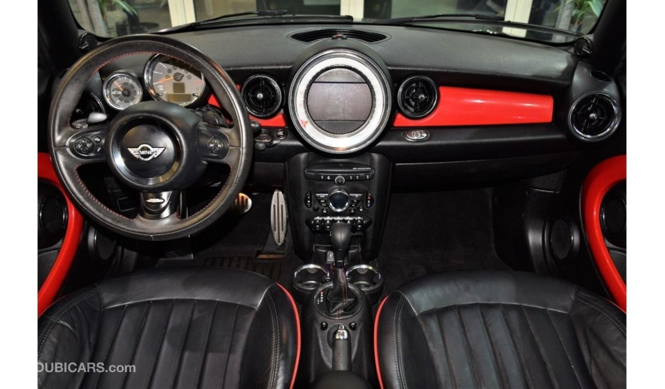 Mini John Cooper Works EXCELLENT DEAL for our Mini JOHN COOPER WORKS 2015 Model CONVERTIBLE!! in Black / Red Color! GCC Spe