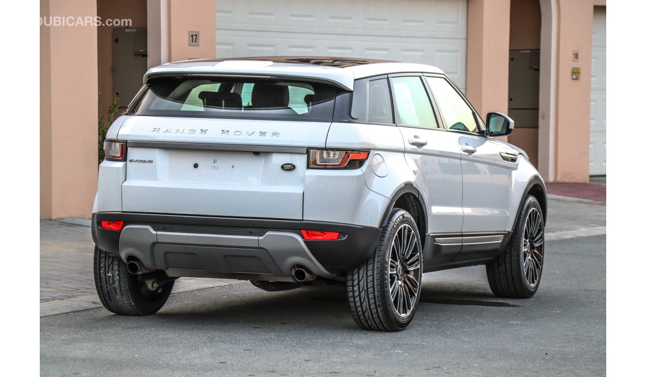 Land Rover Range Rover Evoque Dynamic 2016 GCC under Al Tayer Warranty with Zero downpayment.