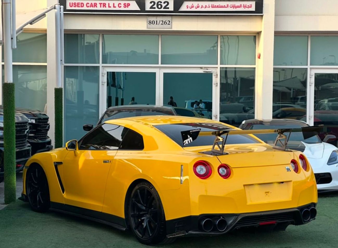 نيسان جي تي ار نيسان GT-R خليجي 2016 فل ابشن بحاله ممتازه بدون حوادث