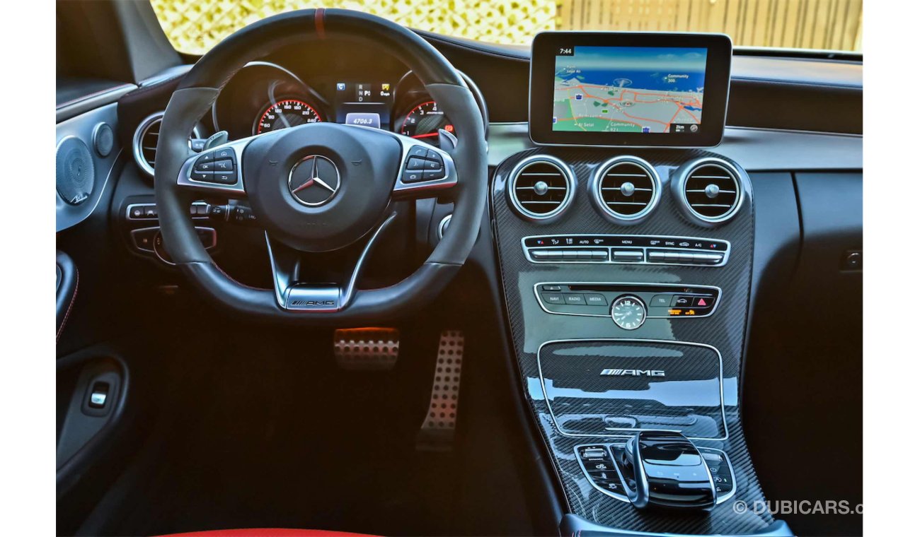 مرسيدس بنز C 63 AMG | 3,701 P.M  | 0% Downpayment | Full Option | Spectacular Condition