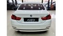 بي أم دبليو 420 BMW 420I GCC IN MINT CONDITION WITH VERY LOW MILEAGE ONLY 31K KM FOR 99K AED INCLUDING INSURANCE,REG