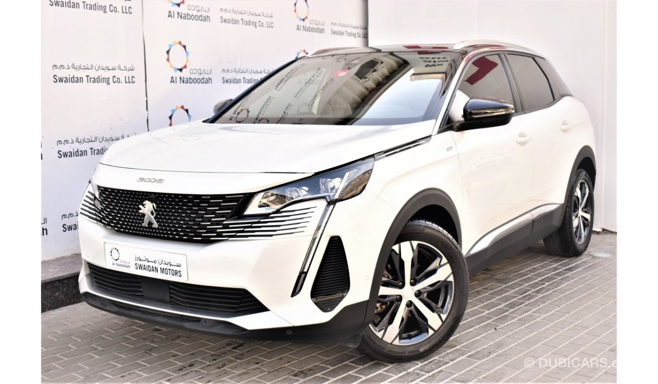 Peugeot 3008 AED 2663 PM | 1.6L GT TC 2023 GCC AGENCY WARRANTY UP TO 2027 OR 100000KM