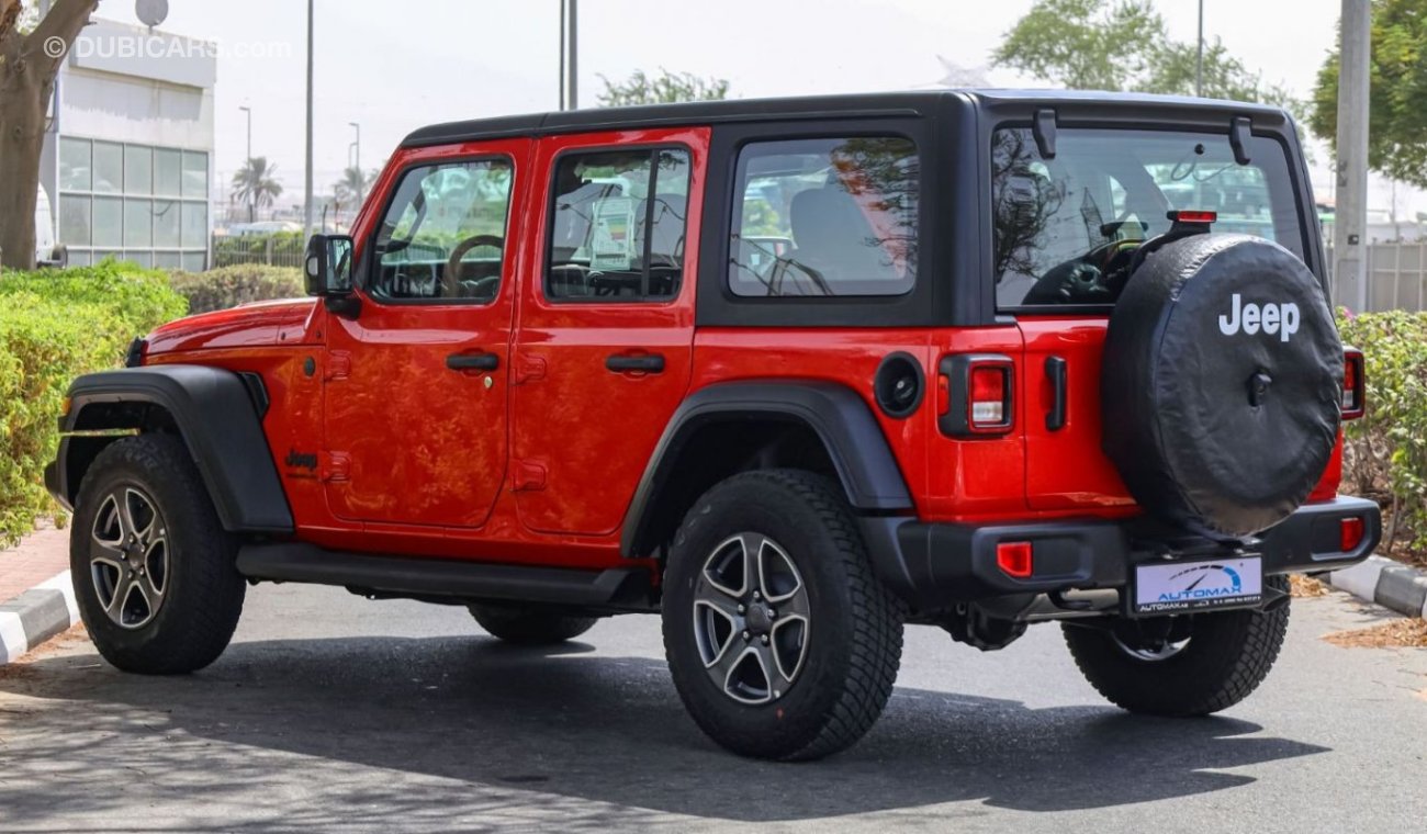 Jeep Wrangler Unlimited Sport Plus 3.6L V6 , 2023 Без пробега , (ТОЛЬКО НА ЭКСПОРТ)