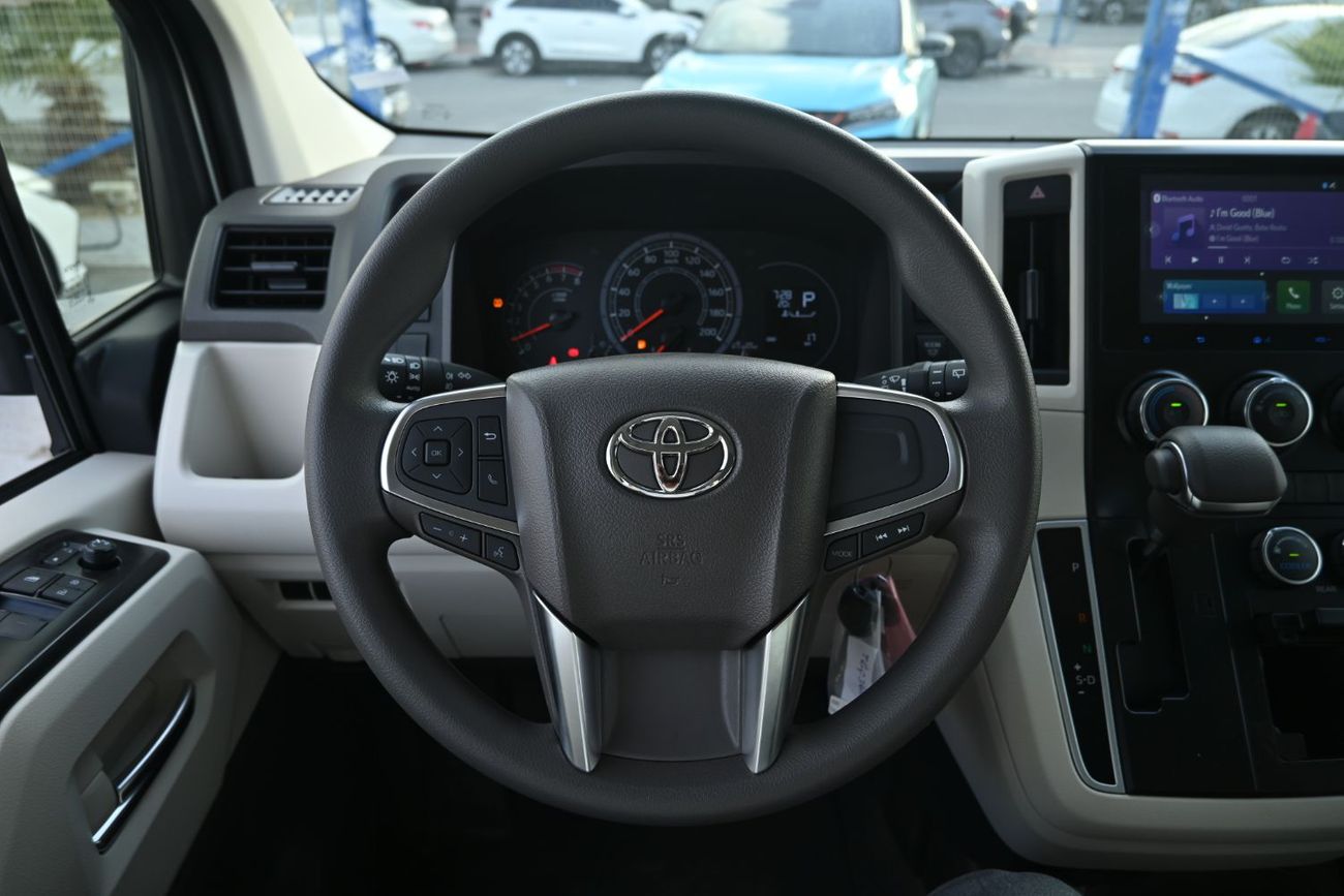 تويوتا هاياس Toyota Hiace GL Hi-Roof 3.5L V6 Petrol Automatic White Bumper, 12+1 Seater Model 2026