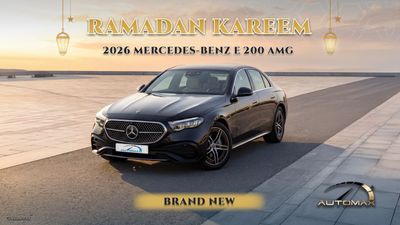 Mercedes-Benz E200 AMG EQ Boost 2.0L RWD 2026 0KM With 5 Years Or 200,000 Km Warranty