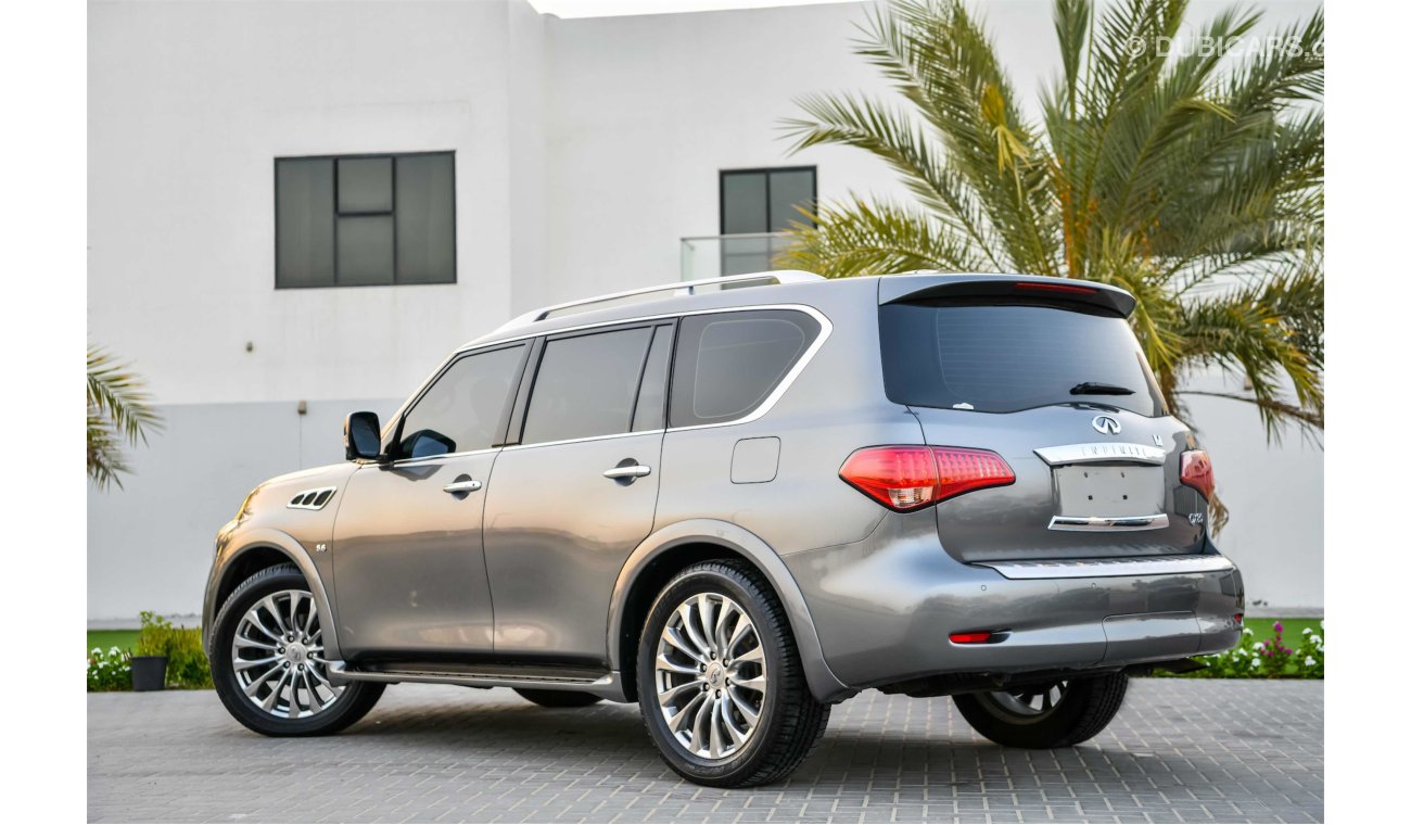 Infiniti QX80 5.6L V8 - 2 Y Warranty! - GCC - AED 2,330 PER MONTH - 0% DOWNPAYMENT