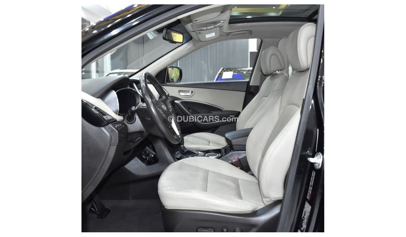 Hyundai Santa Fe EXCELLENT DEAL for our Hyundai SantaFe 4WD ( 2014 Model ) in Black Color GCC Specs