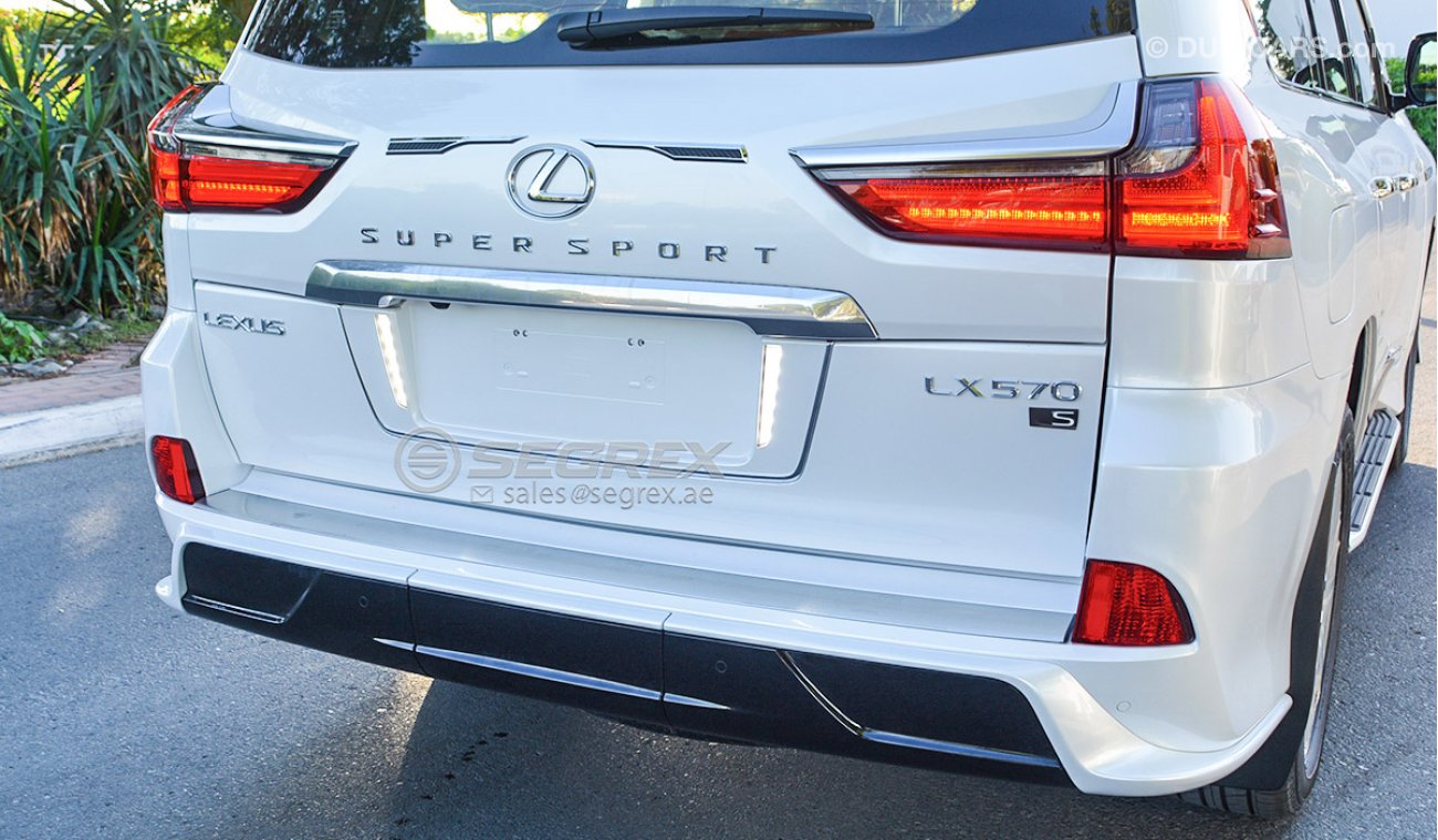Lexus LX570 5.7 SUPER SPORT ,RADAR , BLIND SPOT AVAILABLE IN COLOR FOR EXPORT ONLY