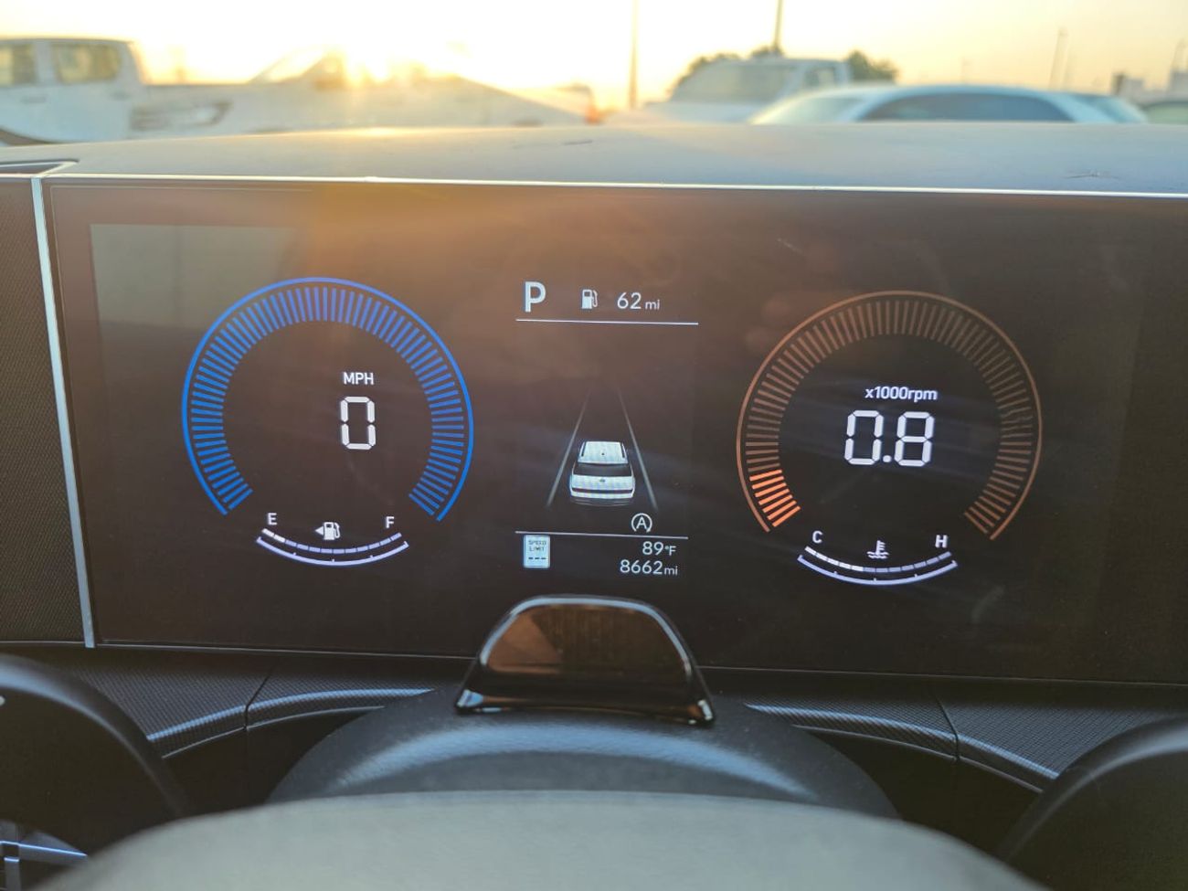 Hyundai Santa Fe 2025 Model Push button , Trunk automatic and original leather with 8 seatwe