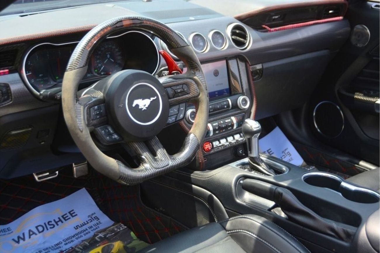 فورد موستانج ايكوبوست بريميوم خذها وكم متميز //تعديل خاص//برفورمنس--كاملة المواصفات //عداد ديجيتال //ستيرنج كاربو