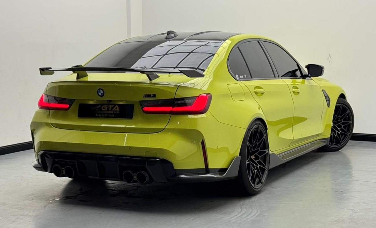 BMW M3 Competition 3.0L 2021 BMW M3 Competition, 1 Year Warranty, BMW Service History, GCC