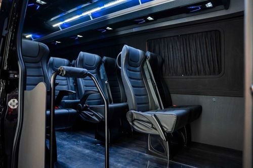Mercedes-Benz Sprinter Premium Passenger Van | 16+1 Seats, Wooden Flooring  Sound System